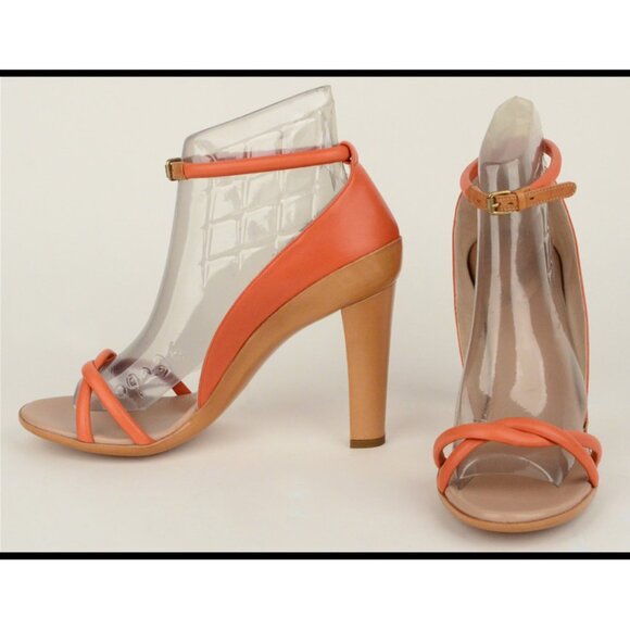 CHLOE SHOES STRAPPY SANDALS 'CALENDULA' LEATHER HIGH HEEL sz 41 US 10.5 - Picture 4 of 10